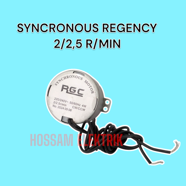 Synchronous Motor Kipas Angin Regency 2/2.5 R/MIN