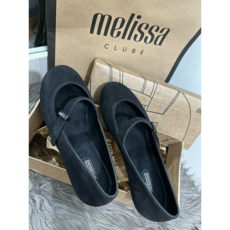 Preloved Melissa Soft Ballerina Velvet black