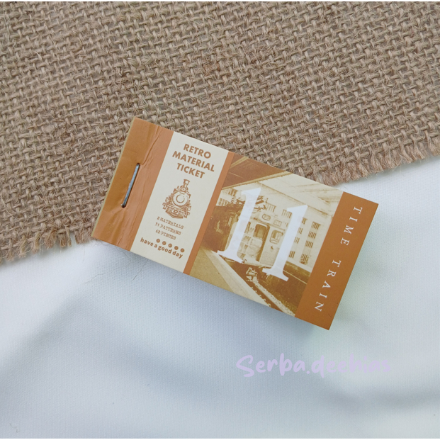 

10 PCS Retro Ticket Vintage Untuk Dekorasi Jurnal / Scrabook / Diary