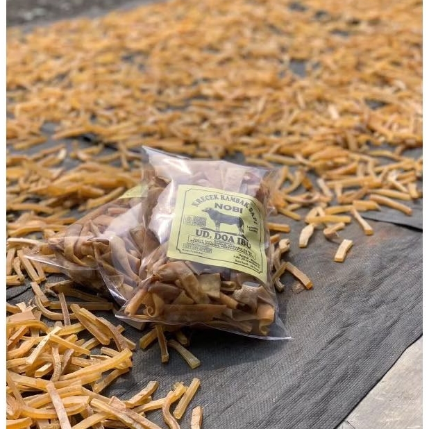 

Krupuk Rambak stik lebar 500g Asli kulit Sapi Murni 100% HALAL