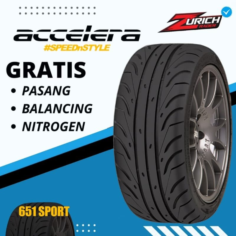Ban Mobil 265 30 R19 Merek Accelera 651 Sport Tw200 Ukuran 265/30 R19 Semi Slick