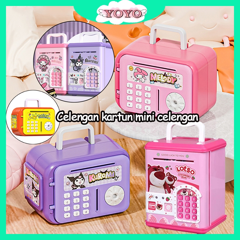 YOYO Mini Kuromi Piggy Bank Toys Labubu Kids Save Money Cute Girls Boys Gift Storage Box Coin Banks