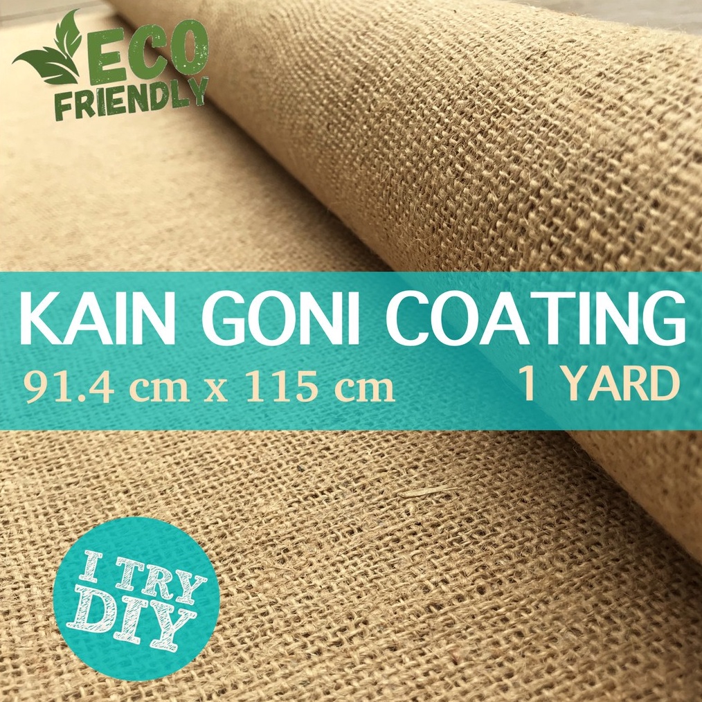 KODE J7I Kain Goni Coating 1 yard  Kain Goni Kaku  Kain Goni Bahan Baku Tas