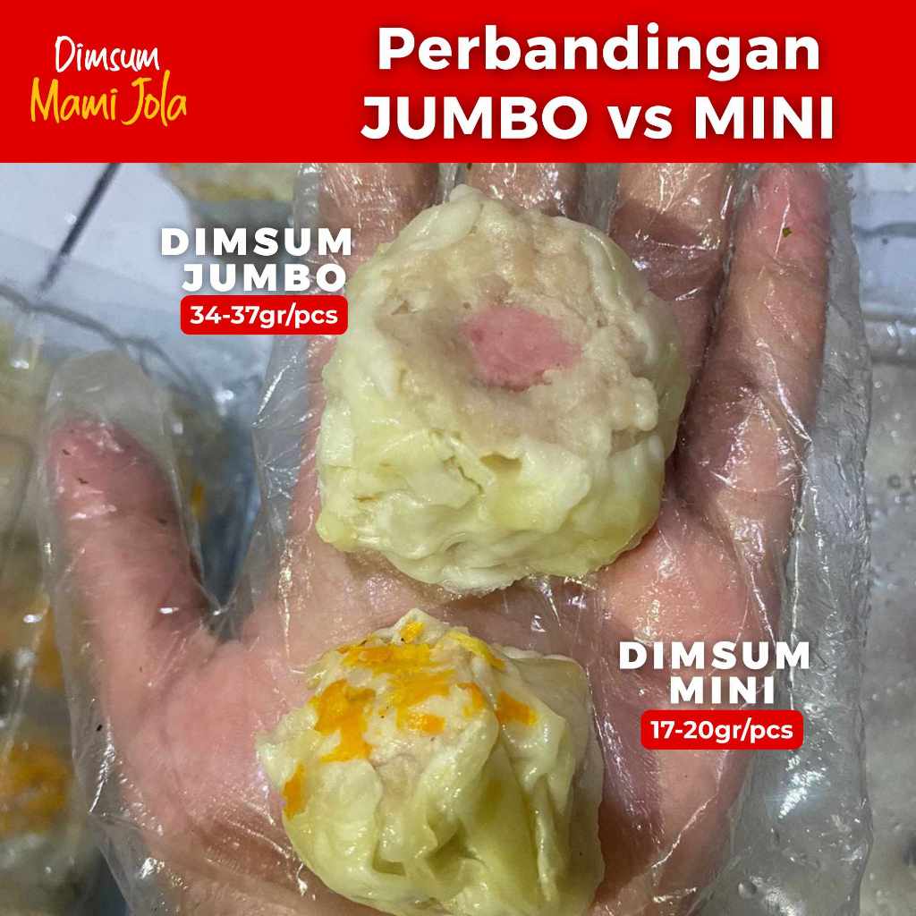 

RB @Palmerah Dimsum Jumbo Mix isi 50 pcs (Frozen) FREE SAOS SAMBAL