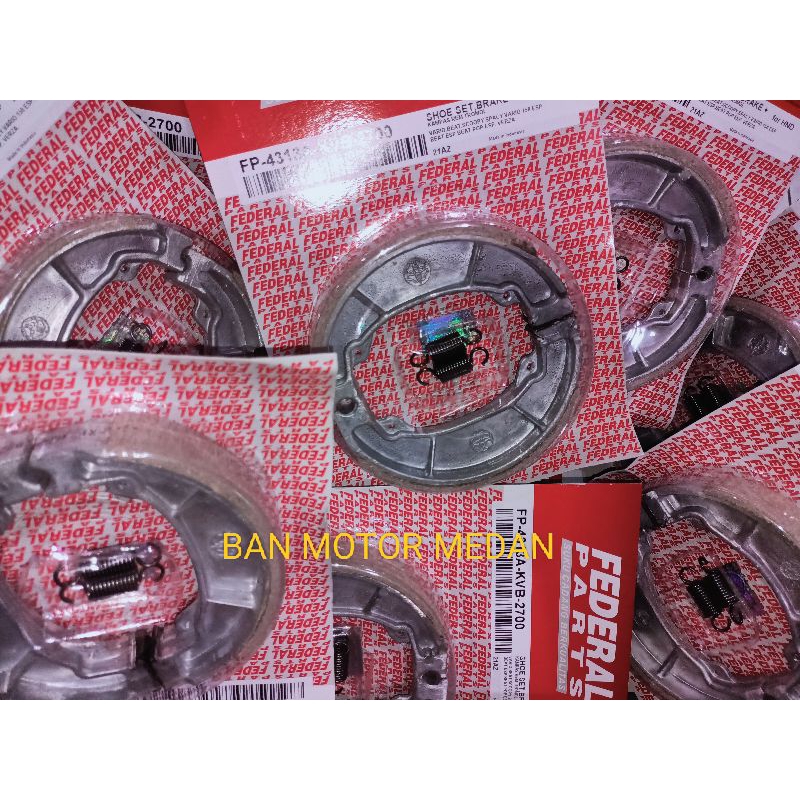 ( ORIGINAL)KAMPAS REM BELAKANG MERK FEDERAL PARTS. COCOK UNTUK SEPEDA MOTOR HONDA VARIO 125 / 110 / 