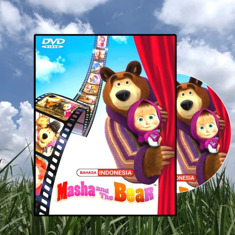 Kaset DVD Filem Masha And The Bear Dubbing Suara Bahasa Indonesia - Kaset Filem Anak Masha And The B