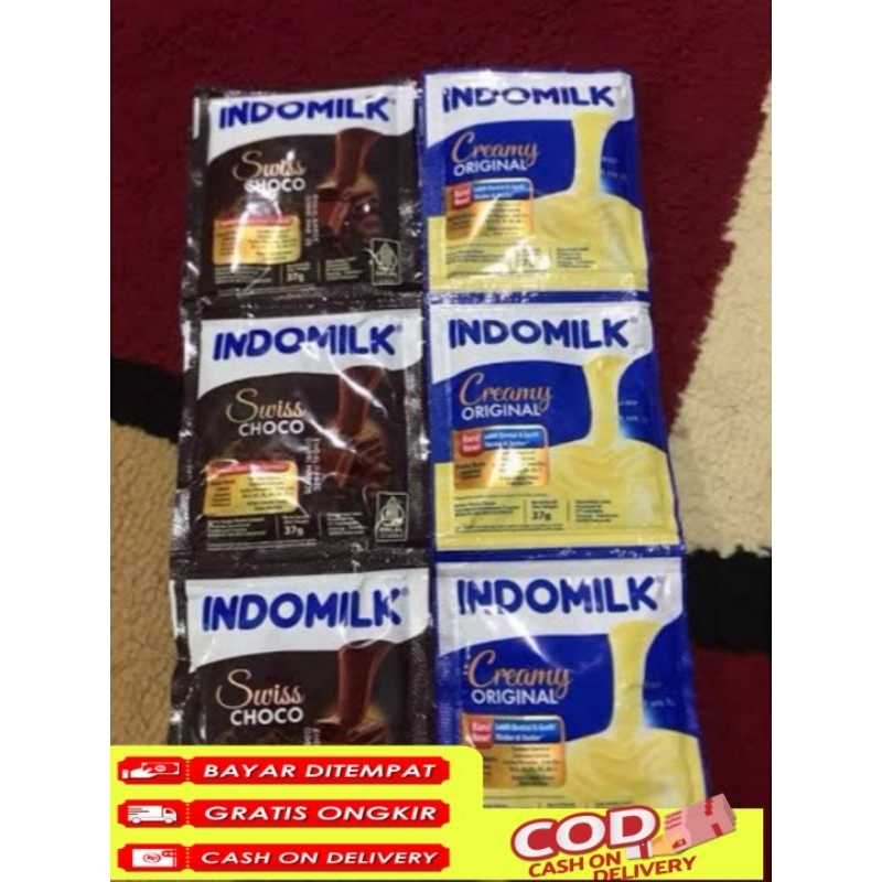 

Indomilk Sachet Susu Kental Manis Putih&Coklat 1 Renceng isi 6 Sachet