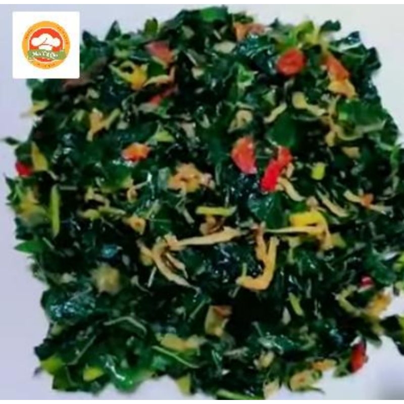 

tumis/oseng daun pepaya,singkong, teri Frozen