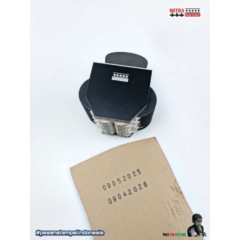 

Ready stempel putar modif 2 baris bisa costum