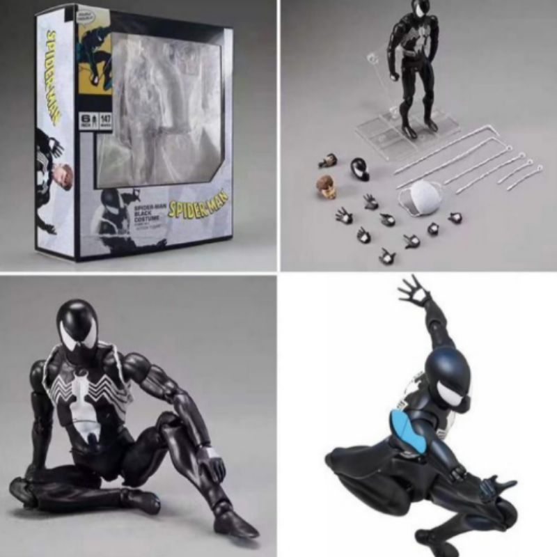 Action Figure Spiderman Black Suit Symbiote