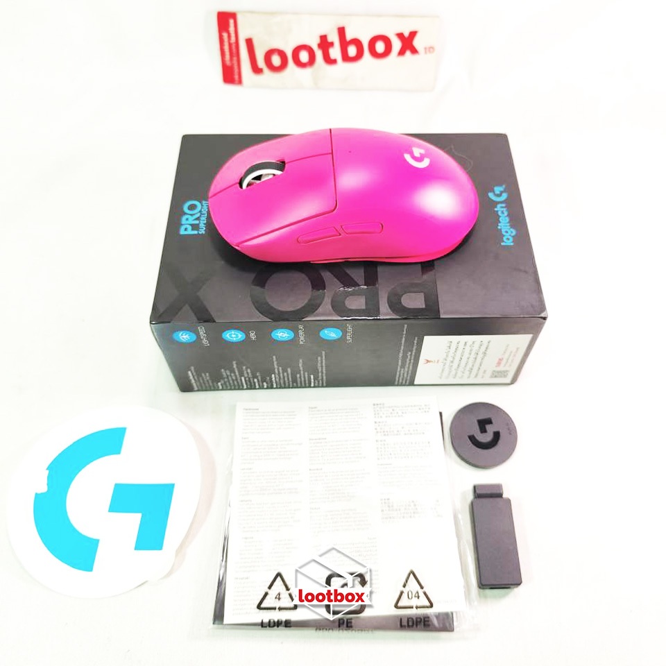 Mouse Gaming Wireless Logitech G Pro Gpro X Superlight Magenta [SECOND]