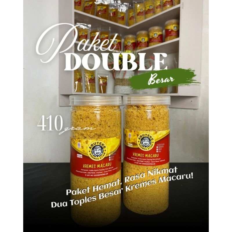 

Kremesan Ayam King Macaru PAKDE BESAR Rasa Original 2 Toples 410gr