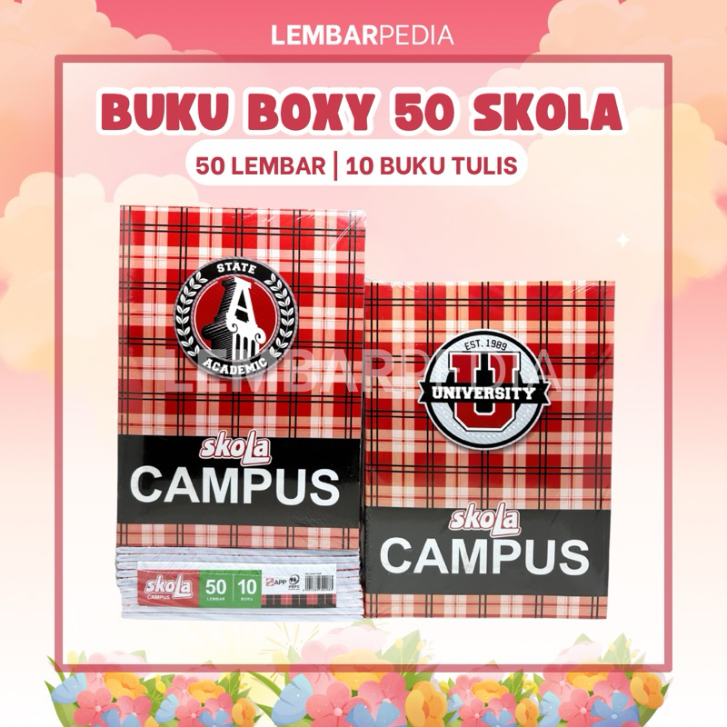 Buku Tulis Panjang Skola 50 lembar - 10 Buku Tulis