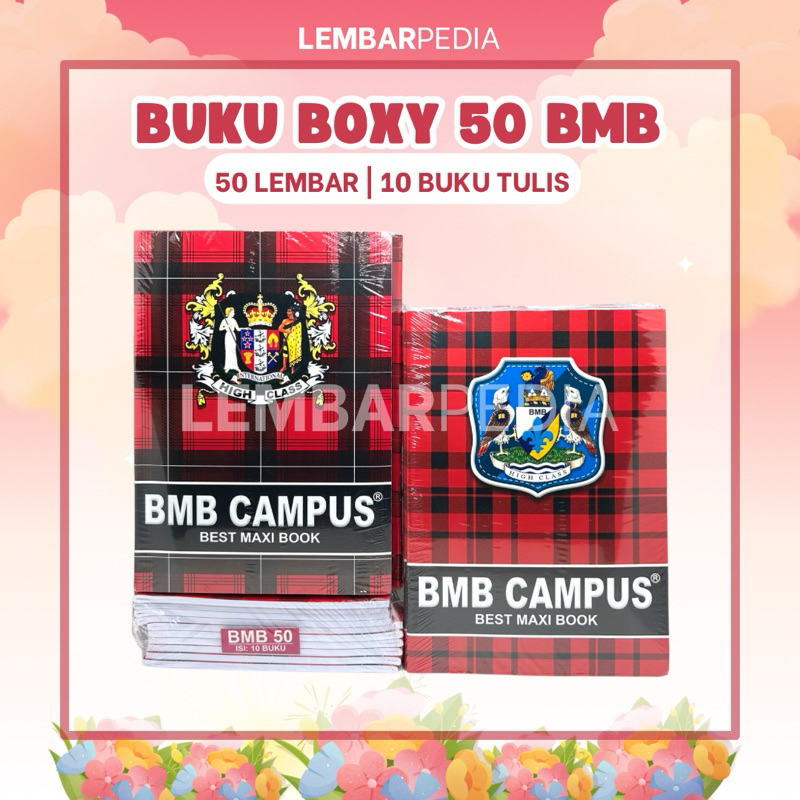 Buku Tulis Panjang BMB 50 lembar - 10 Buku Tulis