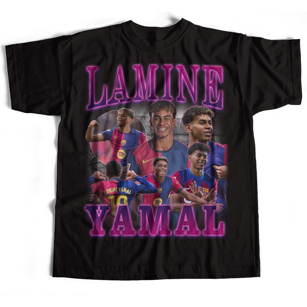 Lamine Yamal Shirt | Kaos Bola Spanyol | Baju 90s FC Barcelona | Sepatu Sepakbola | Video Ronaldinho