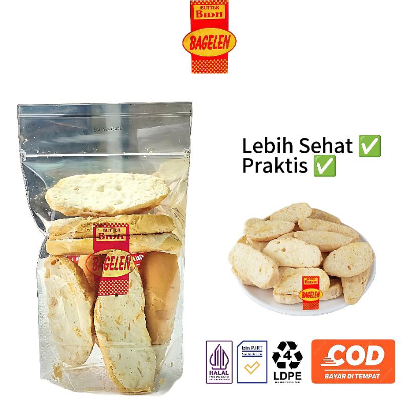 

Roti Bagelen Premium BIDH Keju Kemasan 100gr
