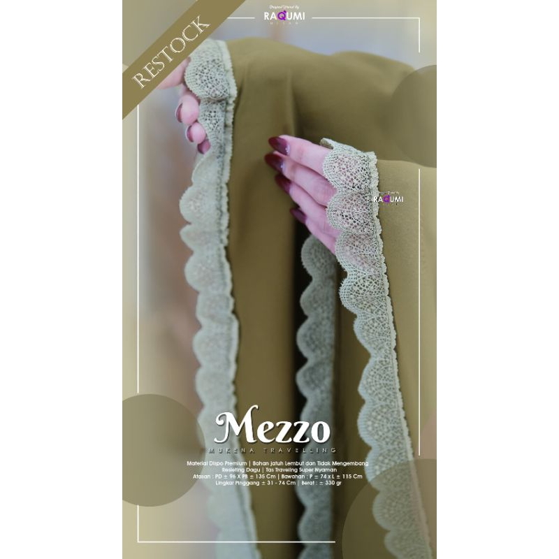Mezzo Raqumi Mukena Traveling Renda