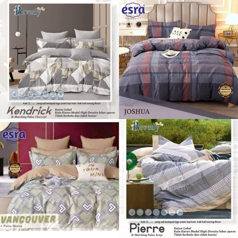 BEDCOVER + SPREI KATUN esra MOTIF ABSTRAK