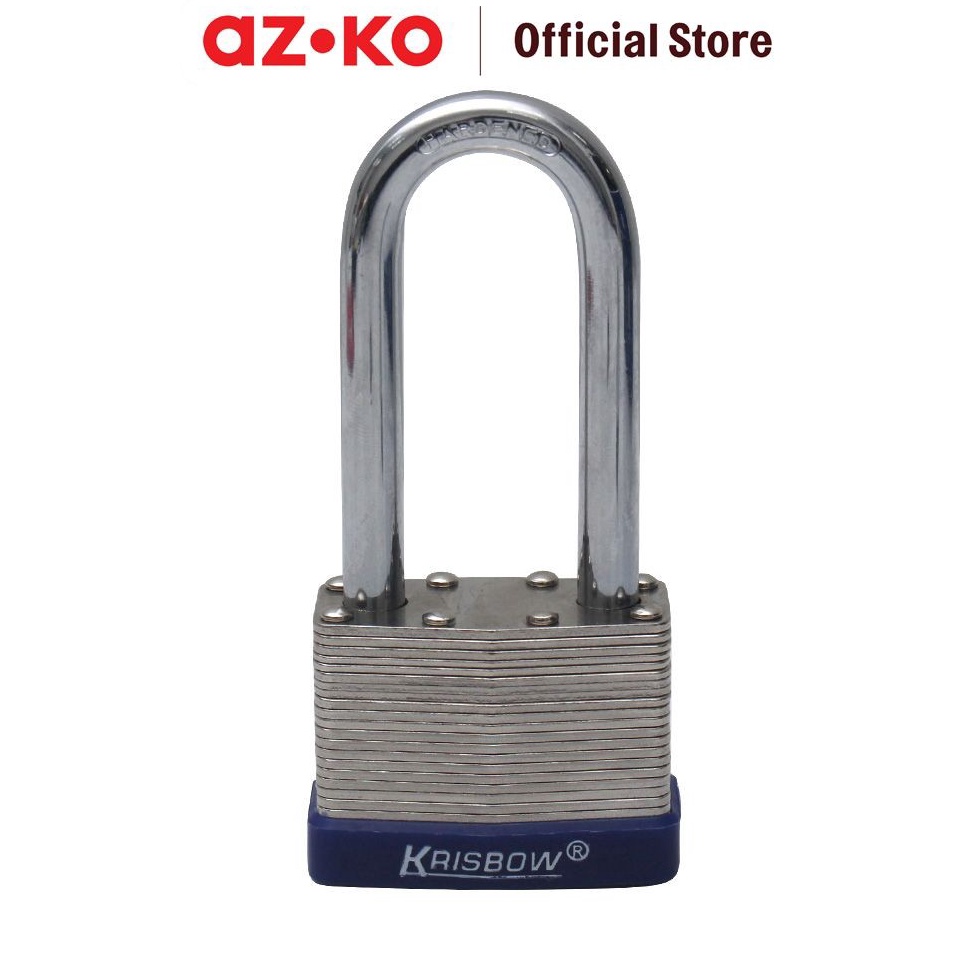 KODE H95A AZKO Krisbow Gembok Besi Laminasi Shackle Panjang 5 Cm