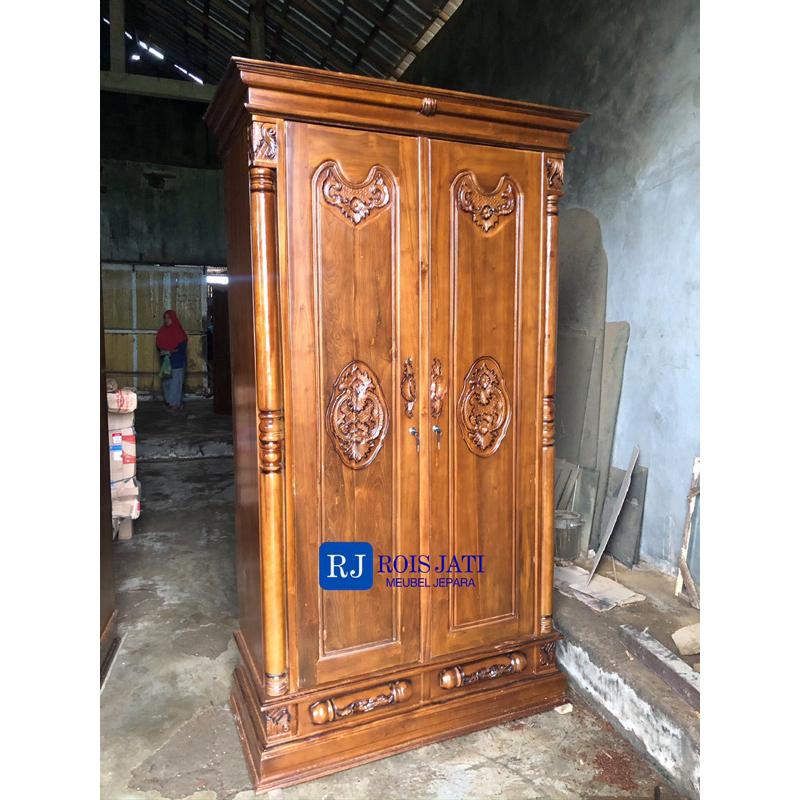 Lemari Peluru Pintu Dua/Lemari Pakaian Pintu Dua/Lemari Pakaian Minimalis