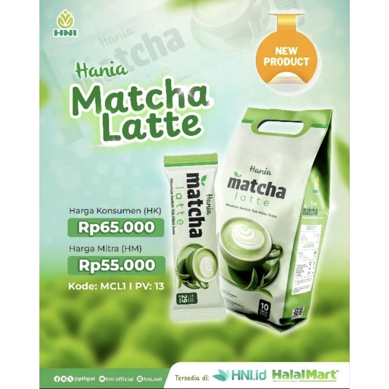 

HANIA MATCHA LATTE BUBUK HNI HPAI