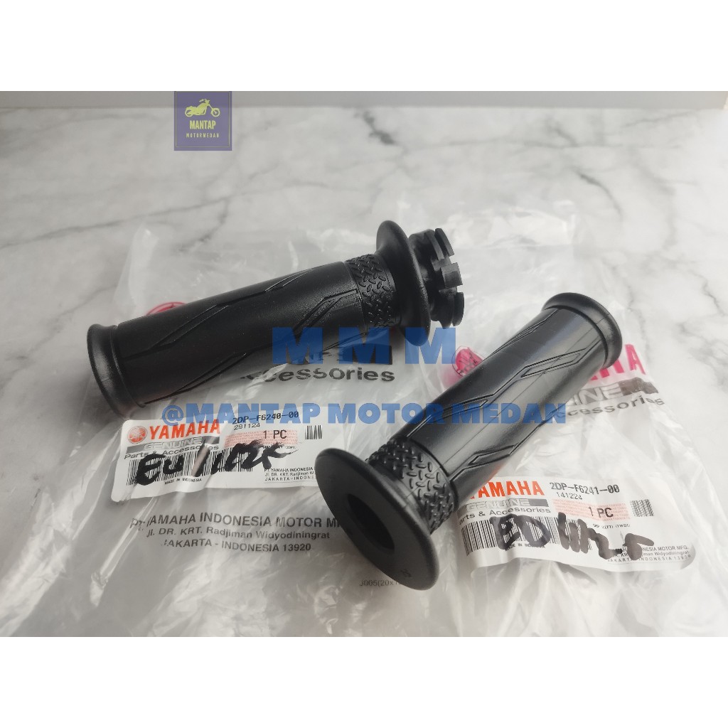 Handgrip Handfat Sarung Gas Set Kiri Kanan Nmax N Max Original Yamaha 2DP-F6240-00 2DP-F6241-00