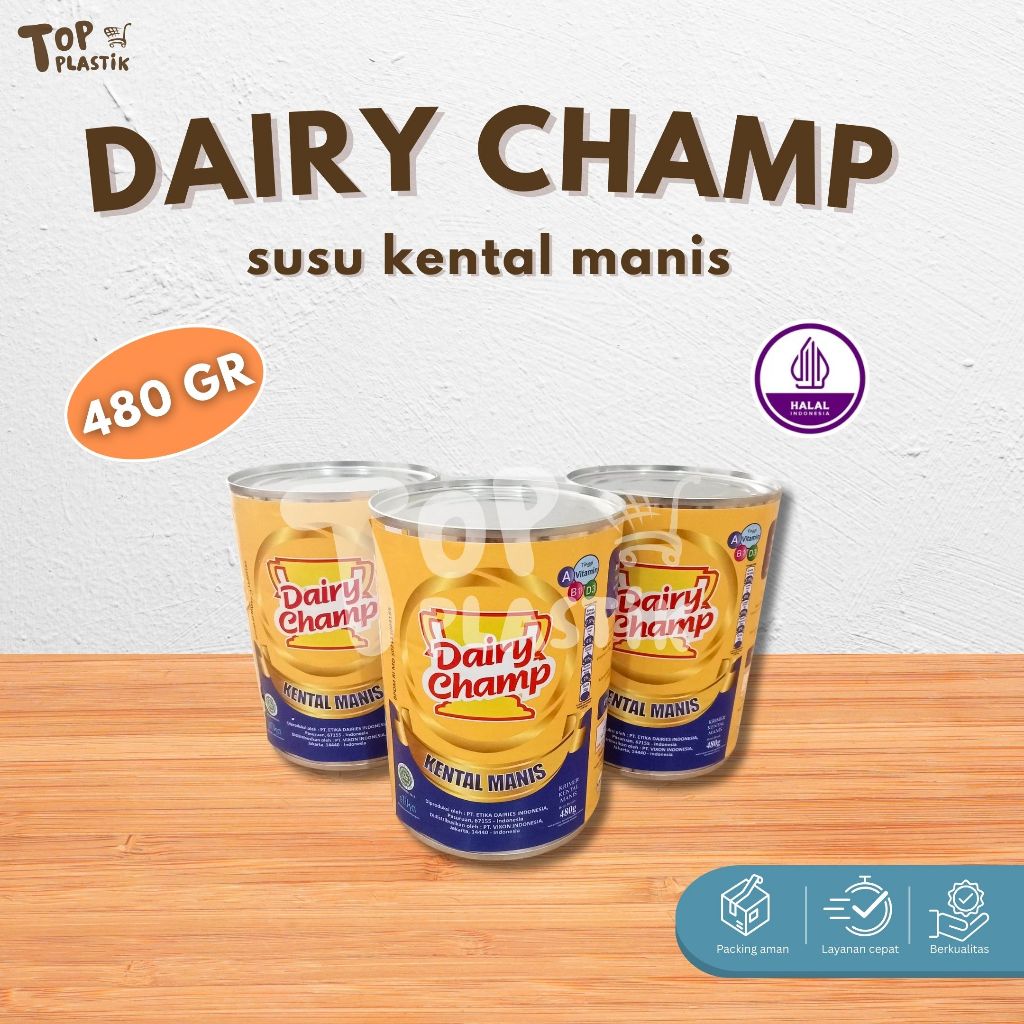 

DAIRY CHAMP SUSU KENTAL MANIS PUTIH 480GR KRIMER