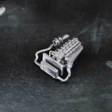 Mesin Diecast 1/64 2JZ Turbo Toyota Supra.