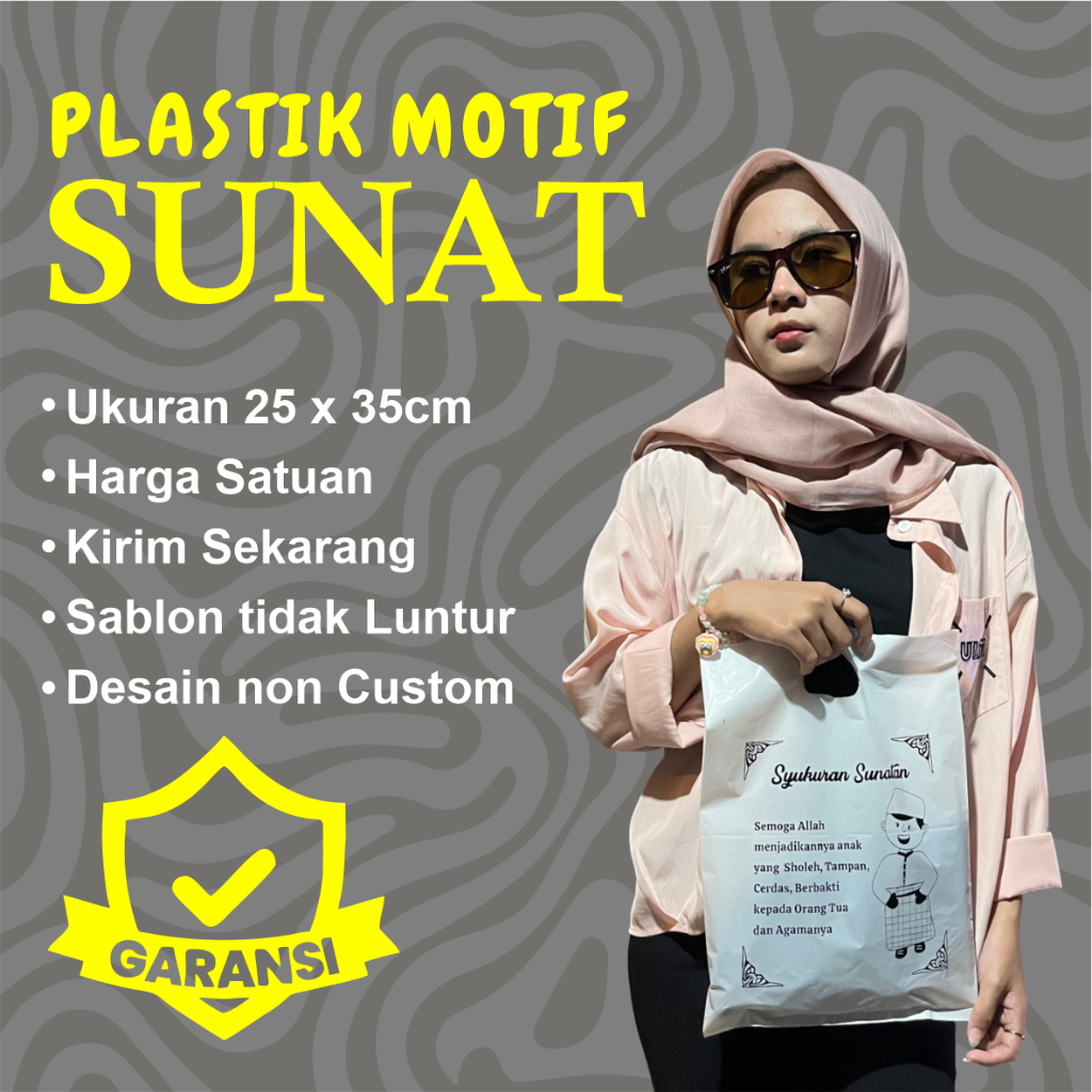 

(Isi 50 Pcs) Plastik Sunatan, Plastik Khitanan, Plastik Syukuran, Kantong Sunatan, Plastik Murah,