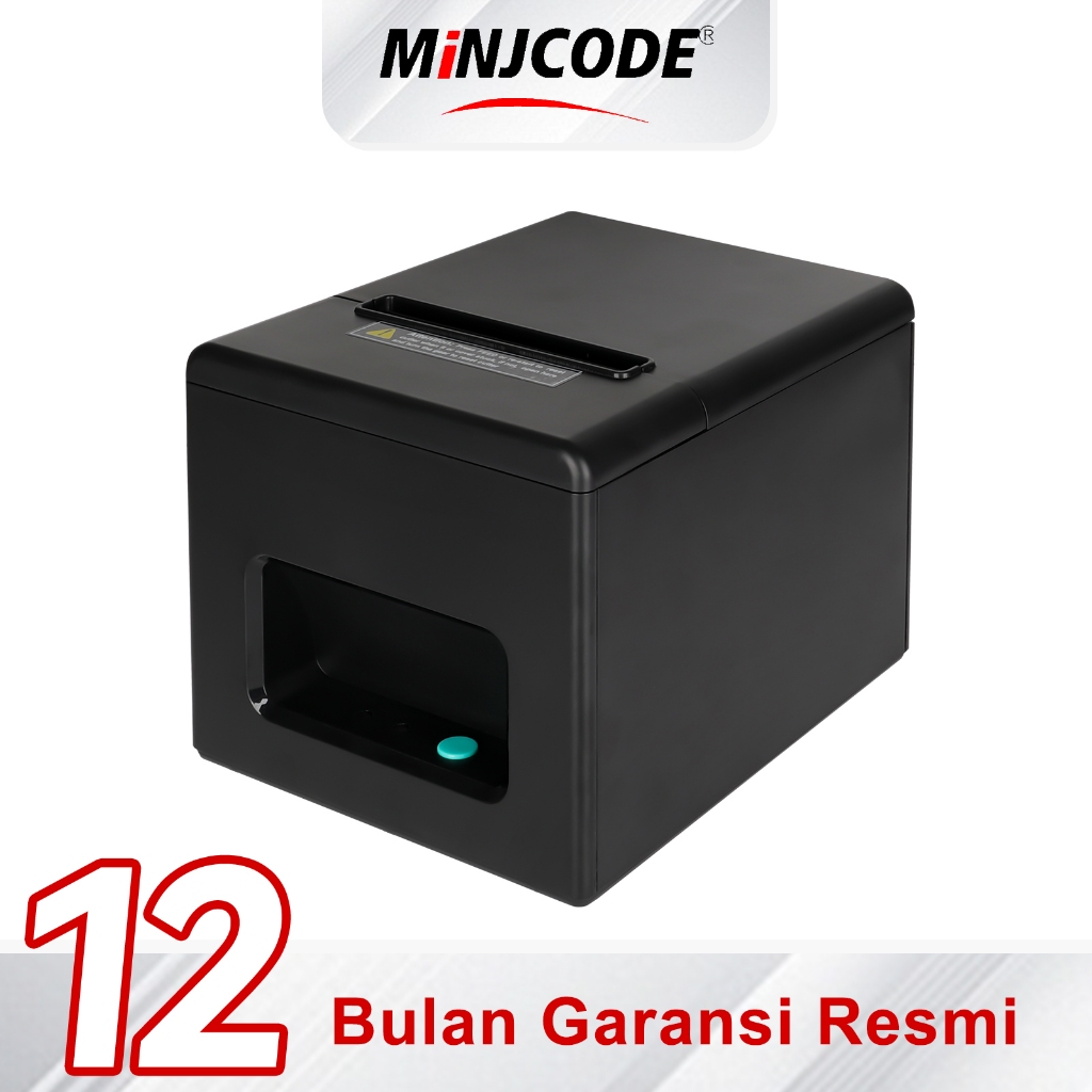 Printer Thermal 80mm, Dua Port USB + LAN, Dilengkapi Pemotong Otomatis, Cocok Cetak Resi Pengiriman,