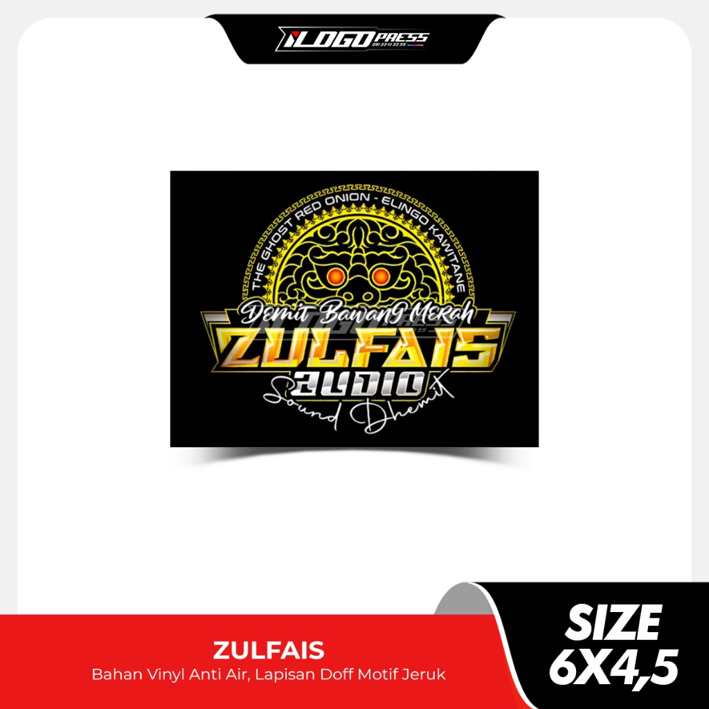 

ZULFAIS - Stiker Sound System Bahan Vinyl Premium Anti Air Doff Motif Jeruk