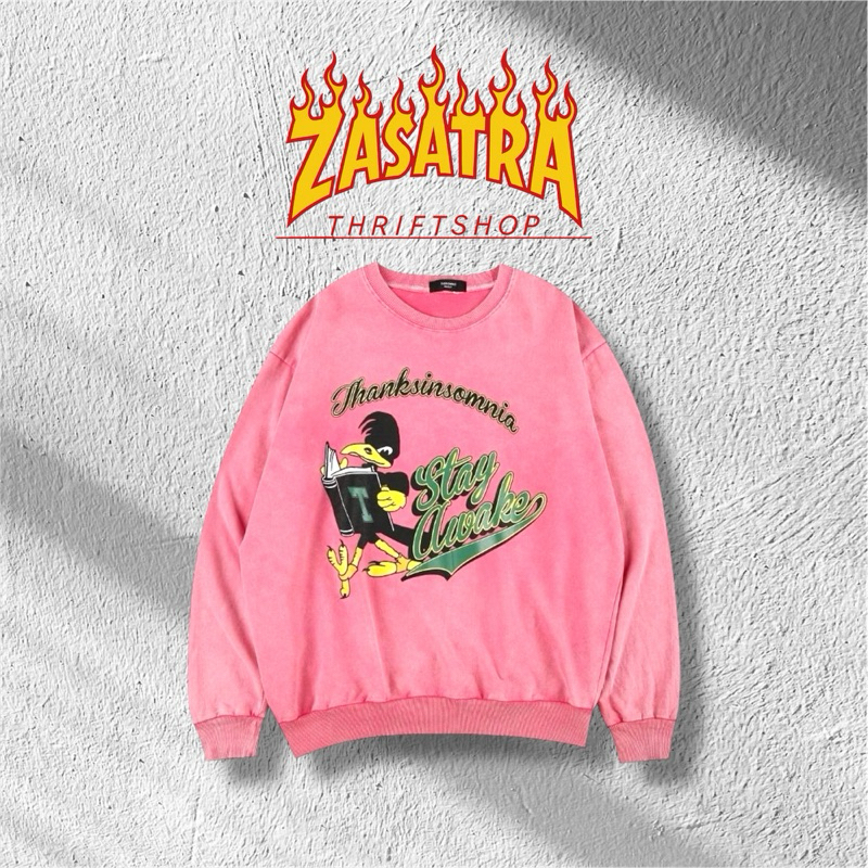 Crewneck Thanksinsomnia - Preloved