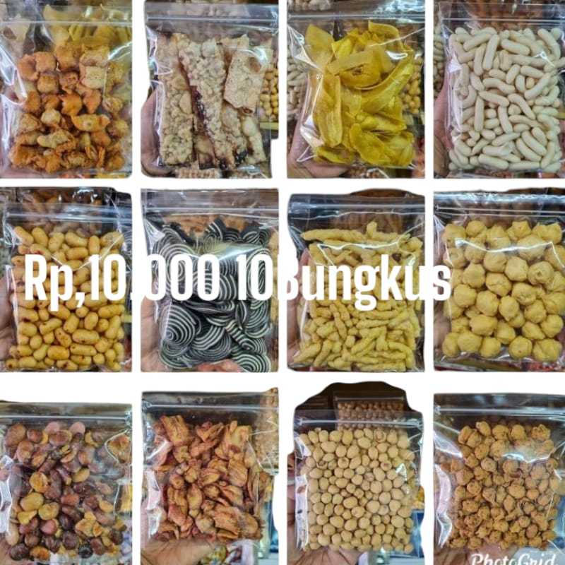 

Aneka Snack Bebas Pilih Netto Mulai (10,000 10Bungkus)