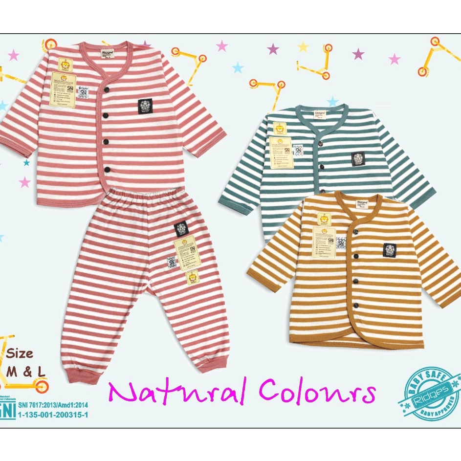Setelan Bayi Panjang  Baju Tidur Anak  Piyama Anak Ridges SNI