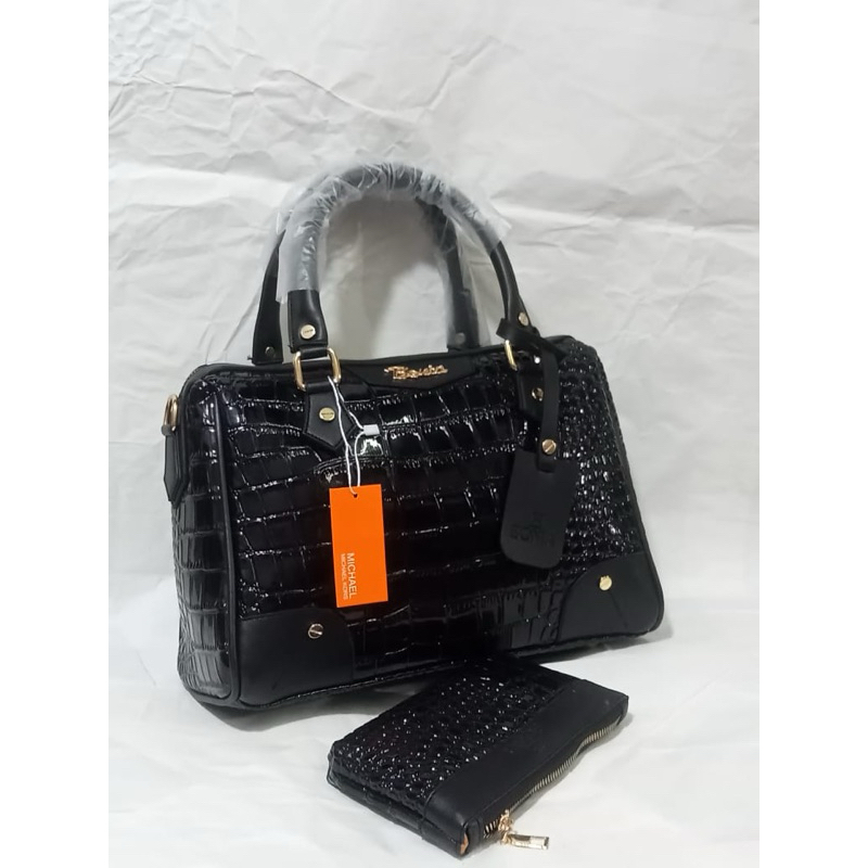 Tas bonia kulit tas bonia premium  handbag croco kilat  premium