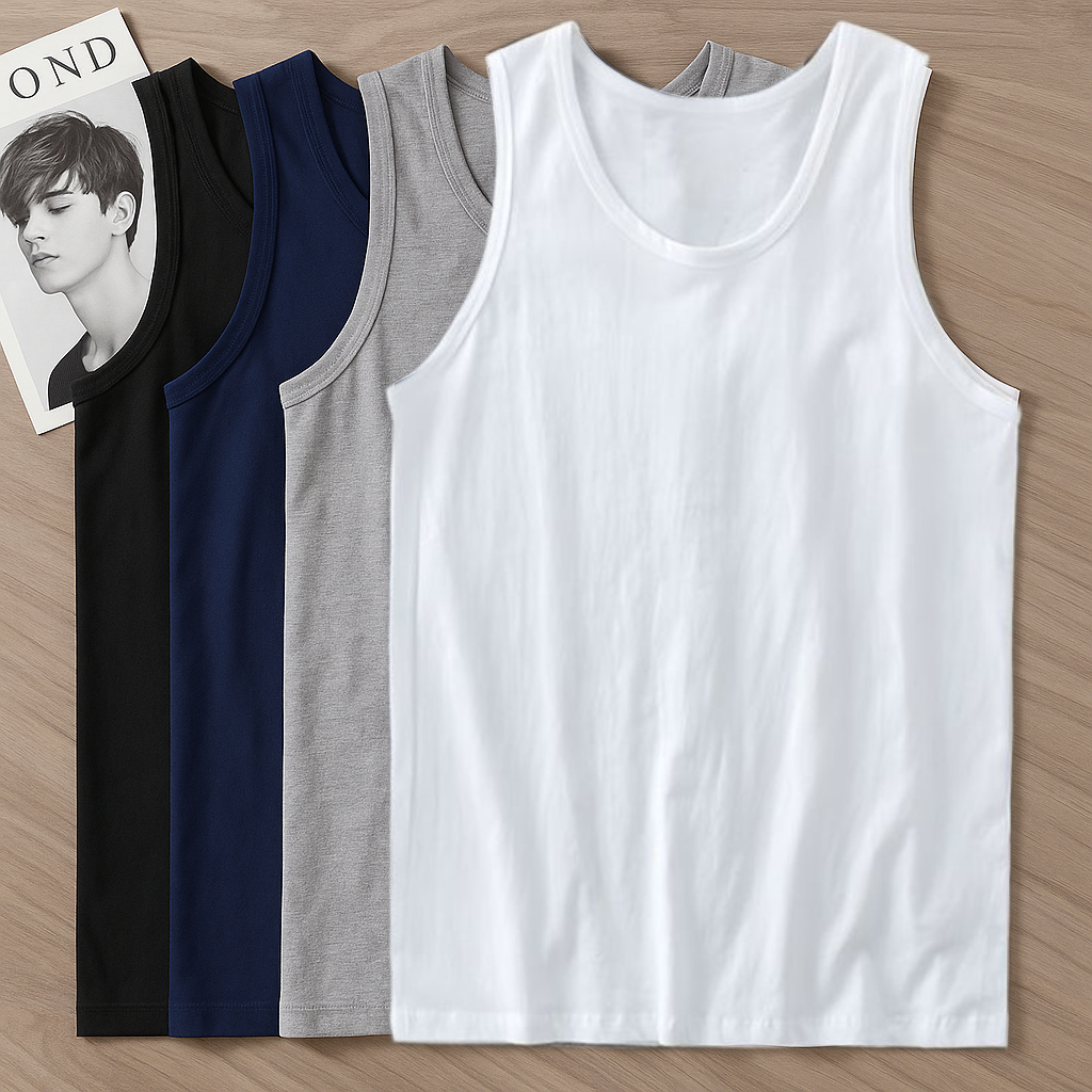 Singlet Pria Distro Kaos Tank Top cowok Bahan katun Paket 6Pcs 100ribu Pakaian Dalam Pria