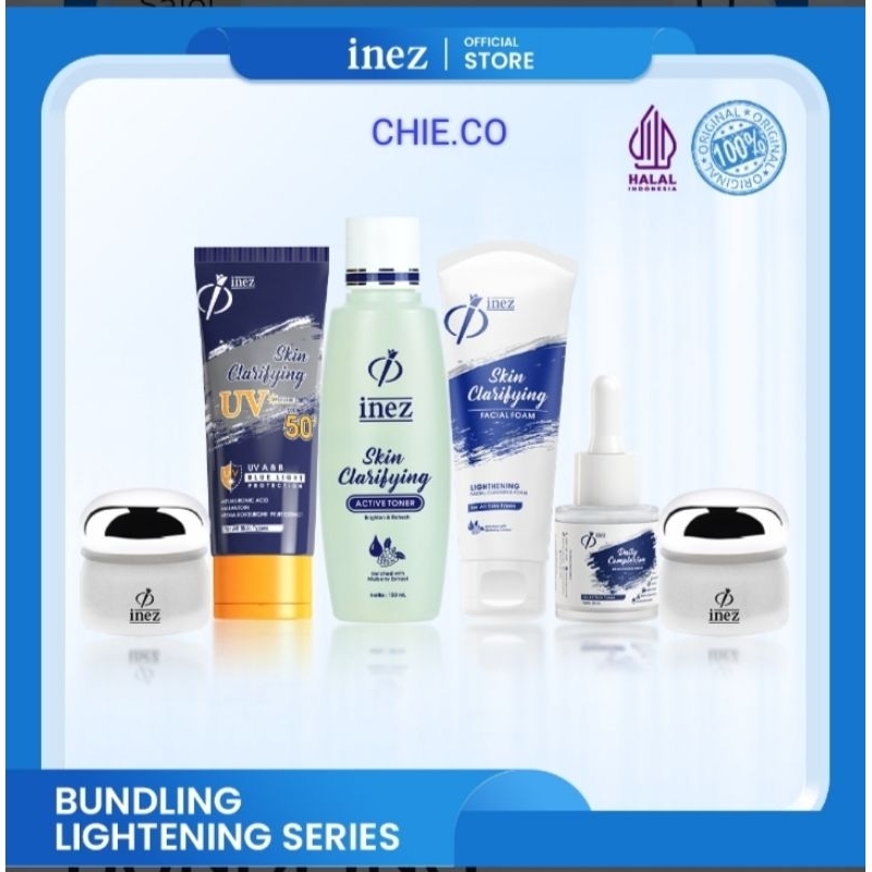 INEZ ORI*BUNDLING LIGHTENING SERIES/PAKET PENCARAH WAJAH/PAKET LENGKAP