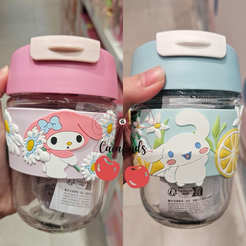 MINISO x Sanrio‼️Tumbler / Botol Kaca Sanrio Free Sedotan Sanrio Collection (350ml) Cinnamonroll / M