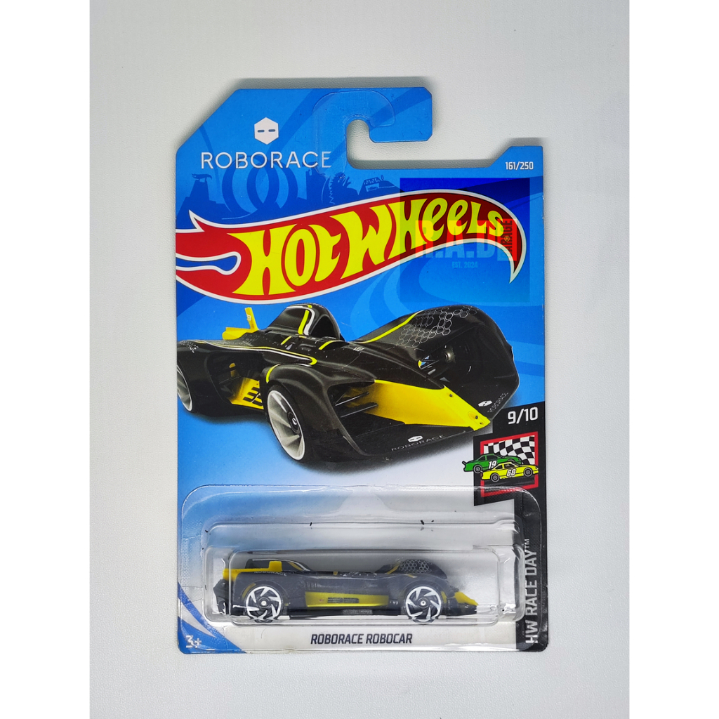 Hot Wheels | Roborace Robocar Black/Yellow | Long Card