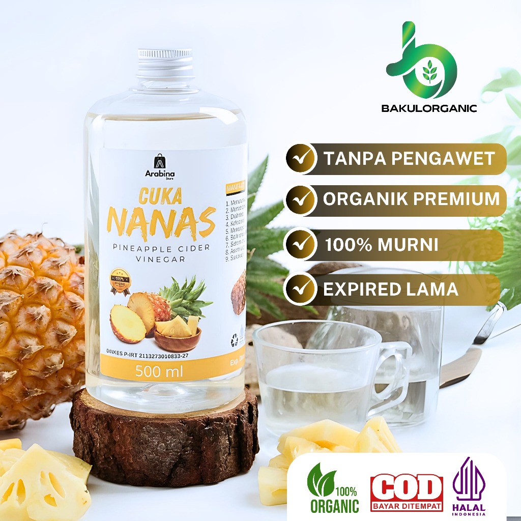 

Bakulorganic Cuka Nanas 100% Asli Atasi Diabetes Asam Urat