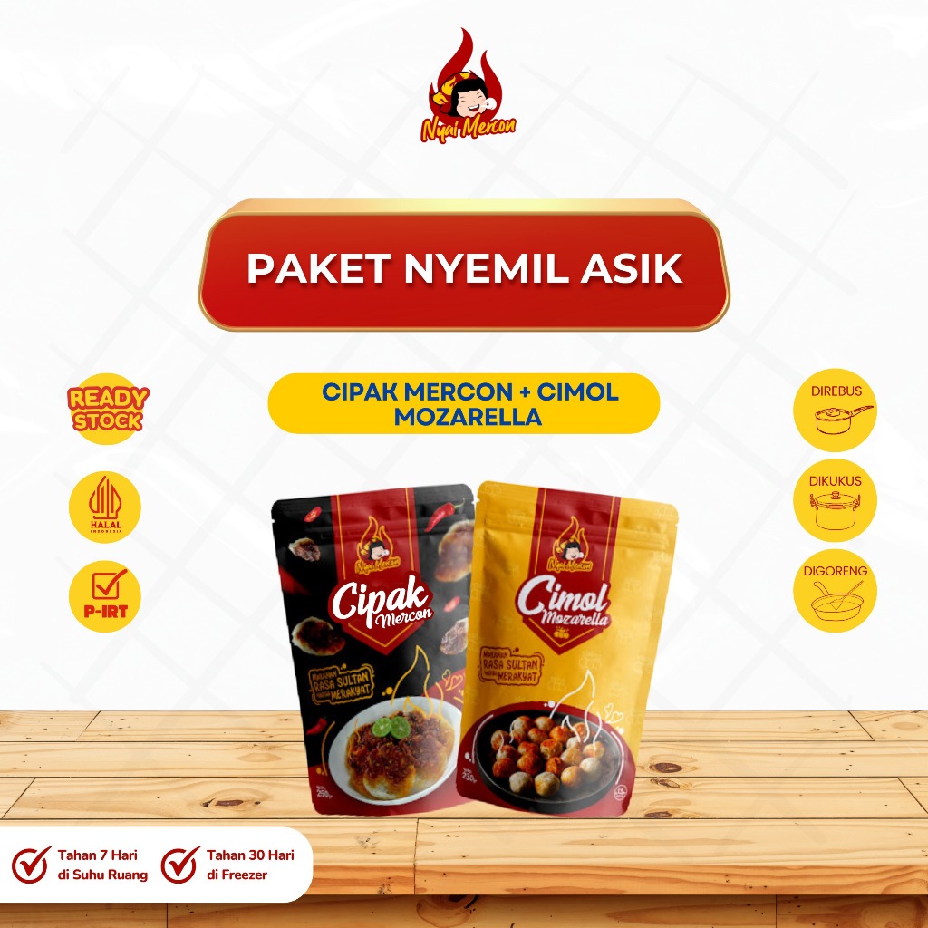 

NYAI MERCON - PAKET NYEMIL ASIK (CIPAK RANGU & CIMOL MOZARELLA)