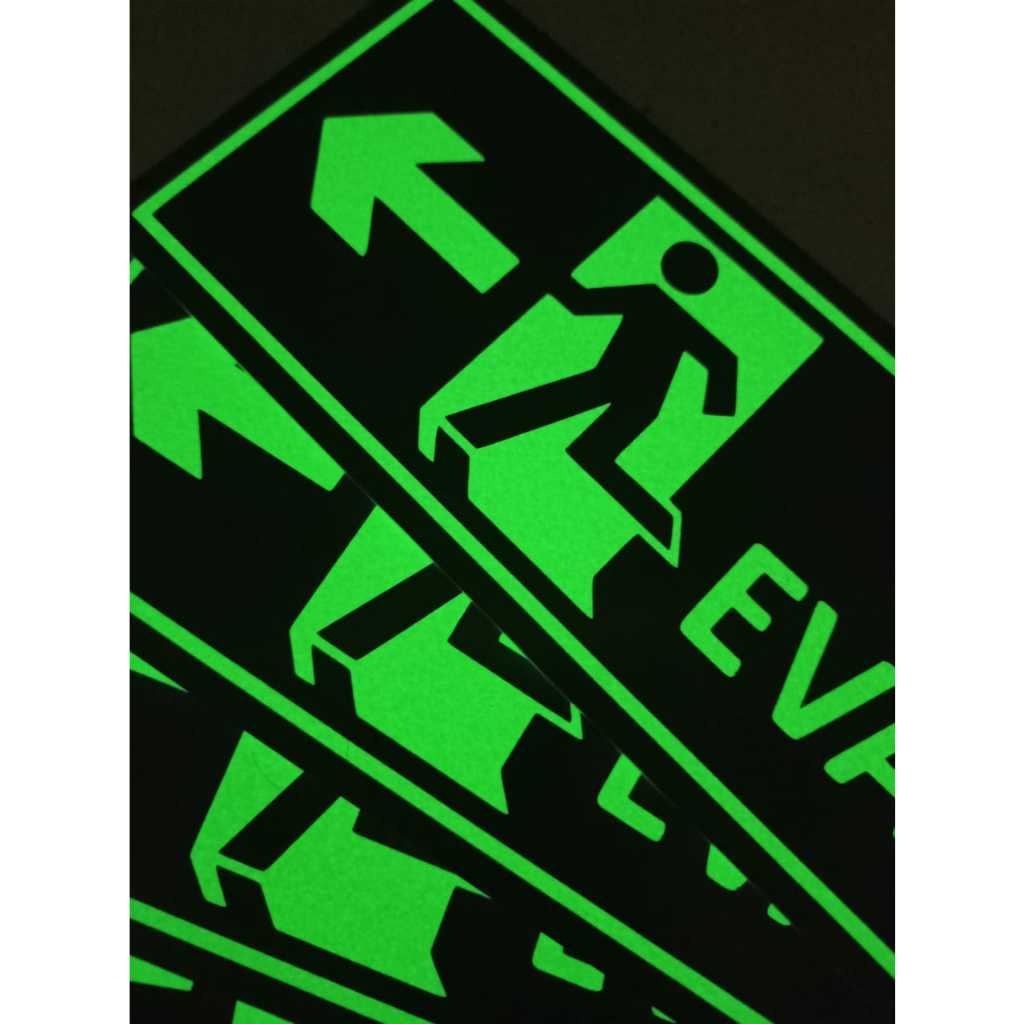 Sign Jalur Evakuasi Glow in the Dark