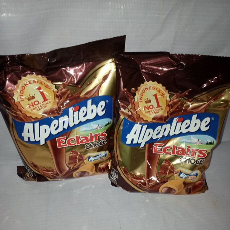 

Permen Alpenliebe Eclairs Choco 144gr isi 40 pcs