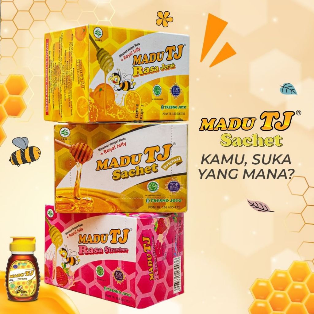 

MADU TJ Sachet Jeruk / Strawberry / Original (1 Pack )