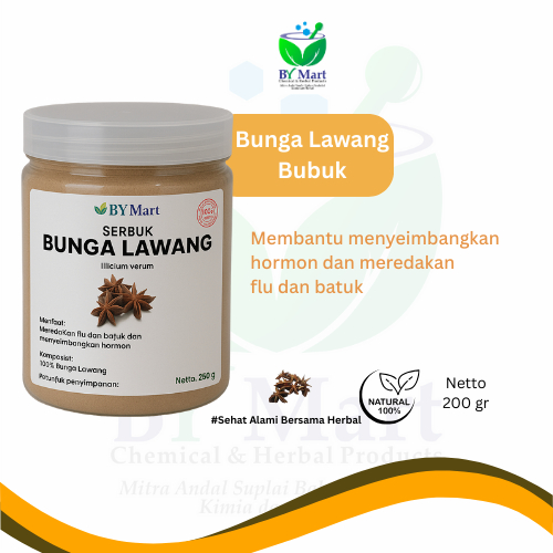 

BY KIMIA & HERBAL - PK Kering / PEKAK BUNGA LAWANG / Herbal Pereda FLU