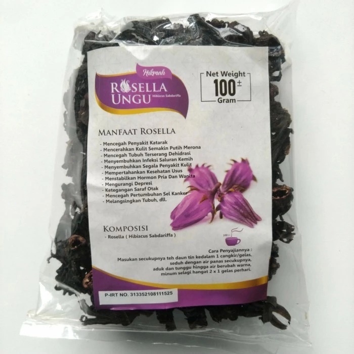 

Teh Bunga Rosella Ungu Curah Hikmah Herbal -100gram