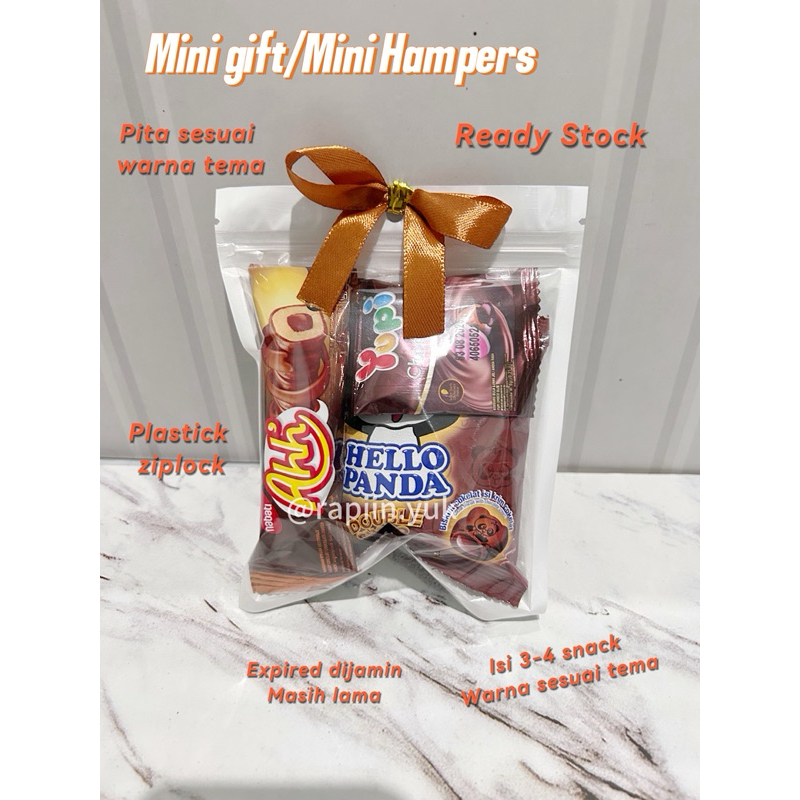 

mini gift snack / hampers mini ulangtahun graduation tema coklat