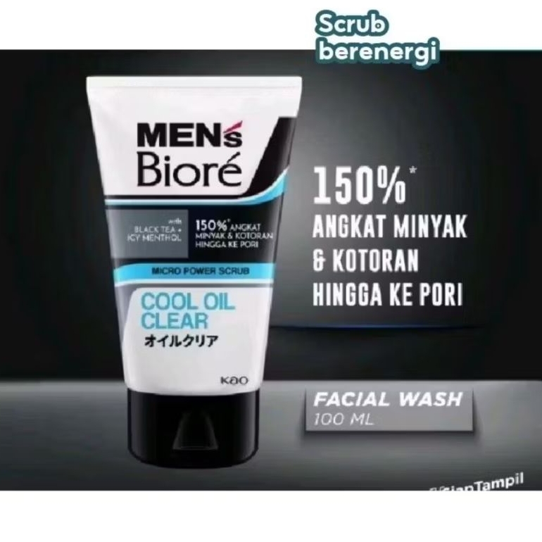 Biore Mens Cool Oil Clear 100 ml