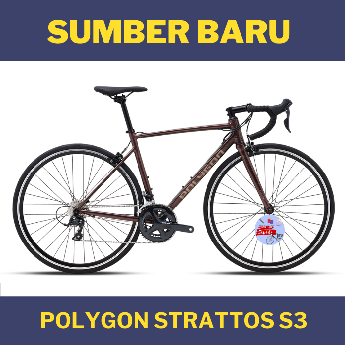 Sepeda Roadbike Polygon Strattos S3 2x9 speed