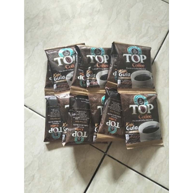 

top kopi plus gula 1 renceng isi 12 pcs [25g]